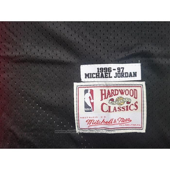 Maillot Chicago Bulls Michael Jordan #23 Split Noir Rouge