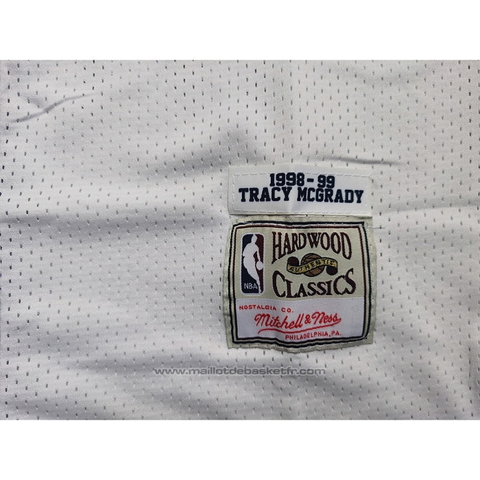 Maillot Toronto Raptors Tracy McGrady #1 Mitchell & Ness 1998-99 Split Volet Blanc