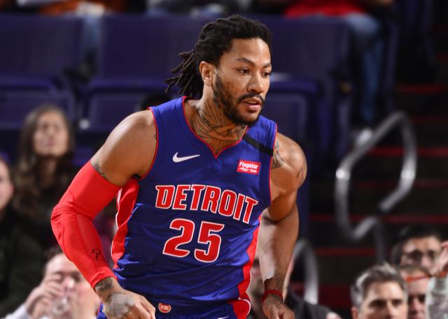 Maillot Detroit Pistons Derrick Rose #25 Icon 2018-19 Bleu