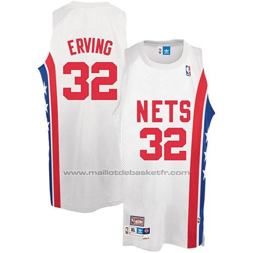 Maillot Brooklyn Nets Julius Erving #32 Retro Blanc